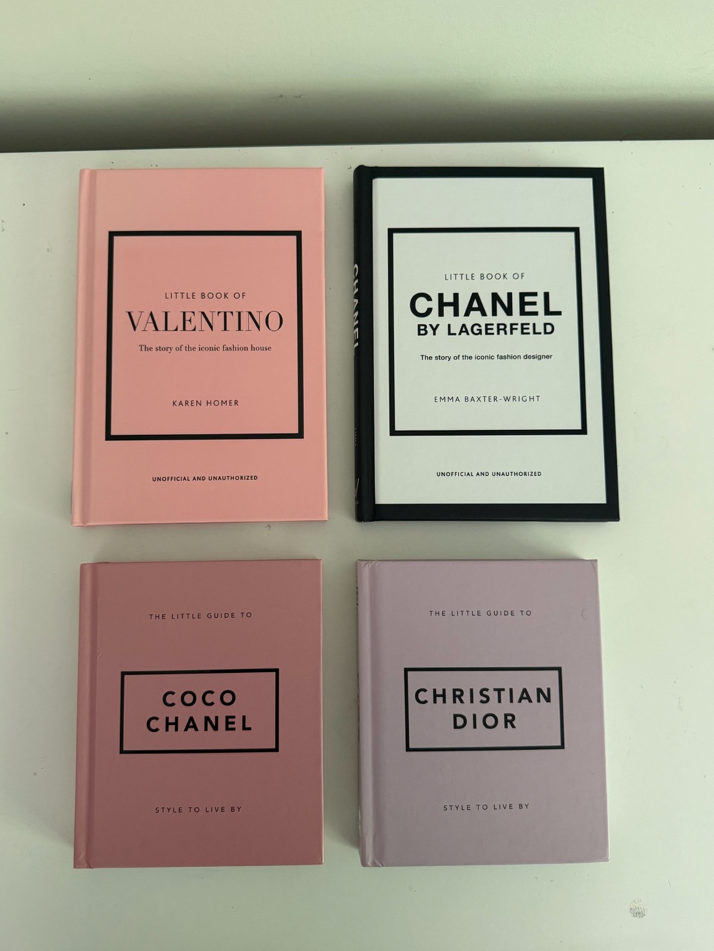 Little Book of Chanel Dior Valentino + Chanel by Lagerfeld Fashion Book Set